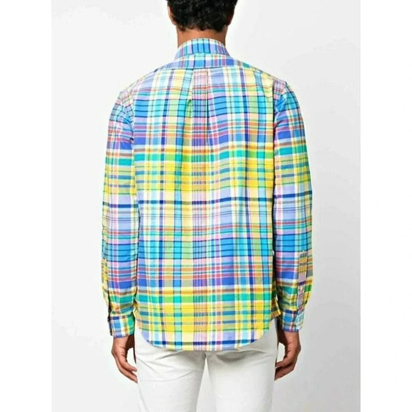 Polo Ralph Lauren Men's Cotton Plaid Check Long Sleeve Shirt Size M (MSRP $125) - Picture 3 of 7